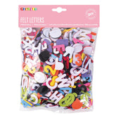 LETTERE E NUMERI IN FELTRO ADESIVO - SET PZ. 500