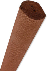 CARTA CRESPA GR.180 - ROTOLO CM.50X250 - MARRONE