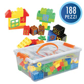 Mattoncini Compatibili Midi - Bauletto 188 Pezzi + Accessori