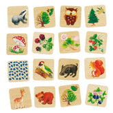 Memo Del Bosco In Legno - 36 Pezzi