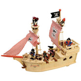Nave Dei Pirata In Legno