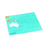 OCEANIA PACIFICO, CARTINA STATI, INGLESE