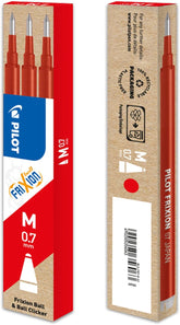 Refill Ricambio Pilot Frixion Confezione 3 Pezzi Rosso