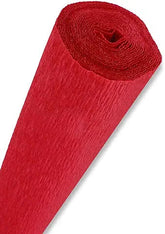 CARTA CRESPA GR.180 - ROTOLO CM.50X250 - ROSSO NATALE