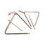 Triangolo In Acciaio Cromato + Battente Cm.15