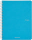 QUADERNO C/SPIRALE ECOQUA A5 1RIG CARTONATO TURCHESE