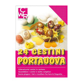 CESTINI IN CARTONE DA ASSEMBLARE - CONF. 24 PZ.