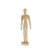 MANICHINO LEGNO CM. 31 CON BASE - UOMO