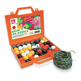 Perle Giganti 50 Pezzi + 6 Metri Cordoncino In Valigetta