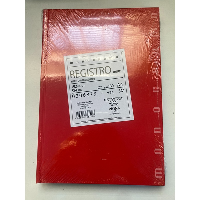 QUADERNO MAXI MONOCROMO CART. A4 FG.192 5MM COL.ASS.