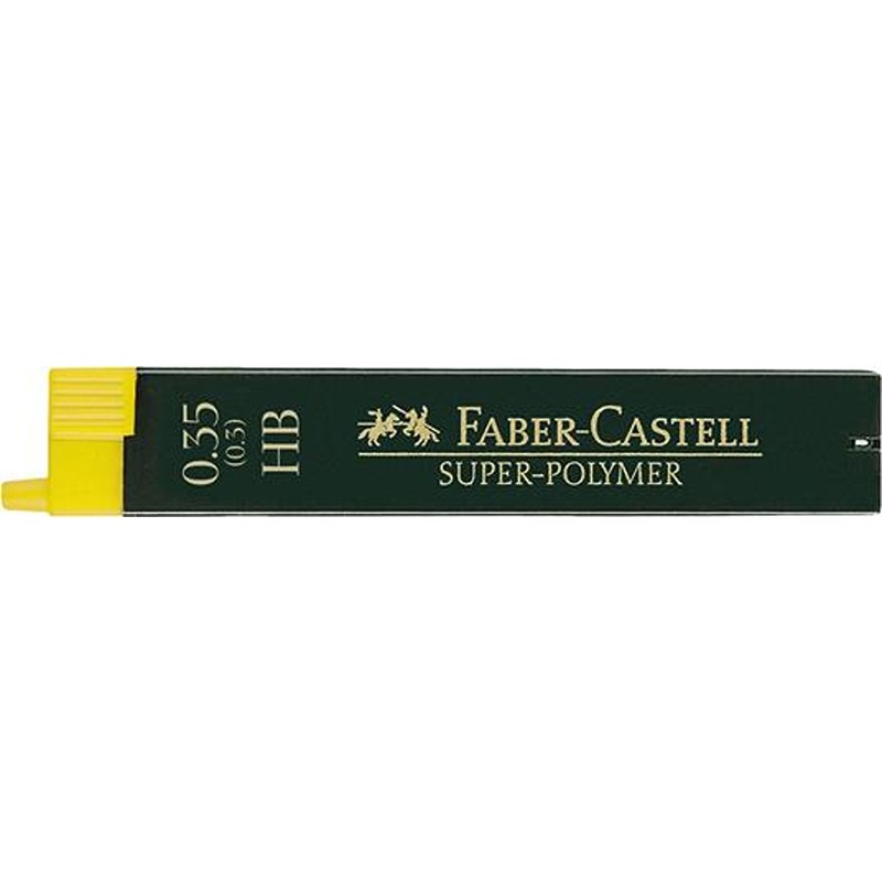 MINE FABER CASTELL 0.35MM SUPER-POLYMER CF.12 HB