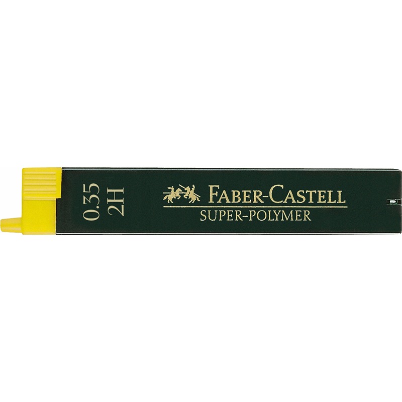 MINE FABER CASTELL 0.35MM SUPER-POLYMER CF.12  2H