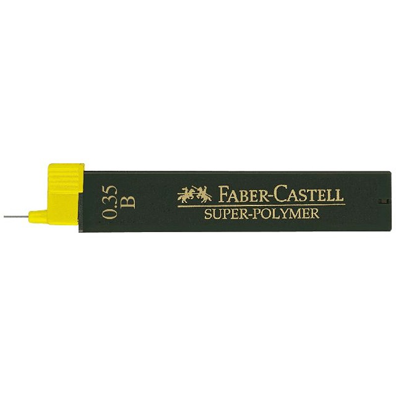 MINE FABER CASTELL 0.35MM SUPER-POLYMER CF.12 B