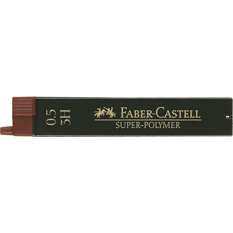 MINE FABER CASTELL 0.5MM SUPER-POLYMER CF.12 3H
