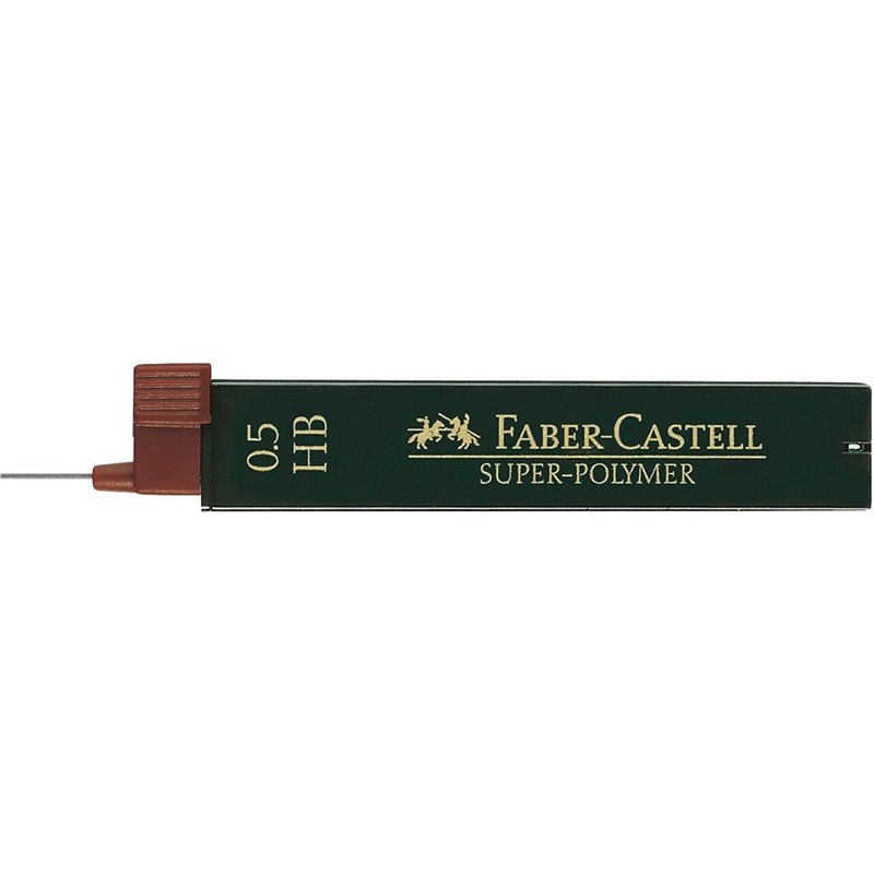 MINE FABER CASTELL 0.5MM SUPER-POLYMER CF.12 HB