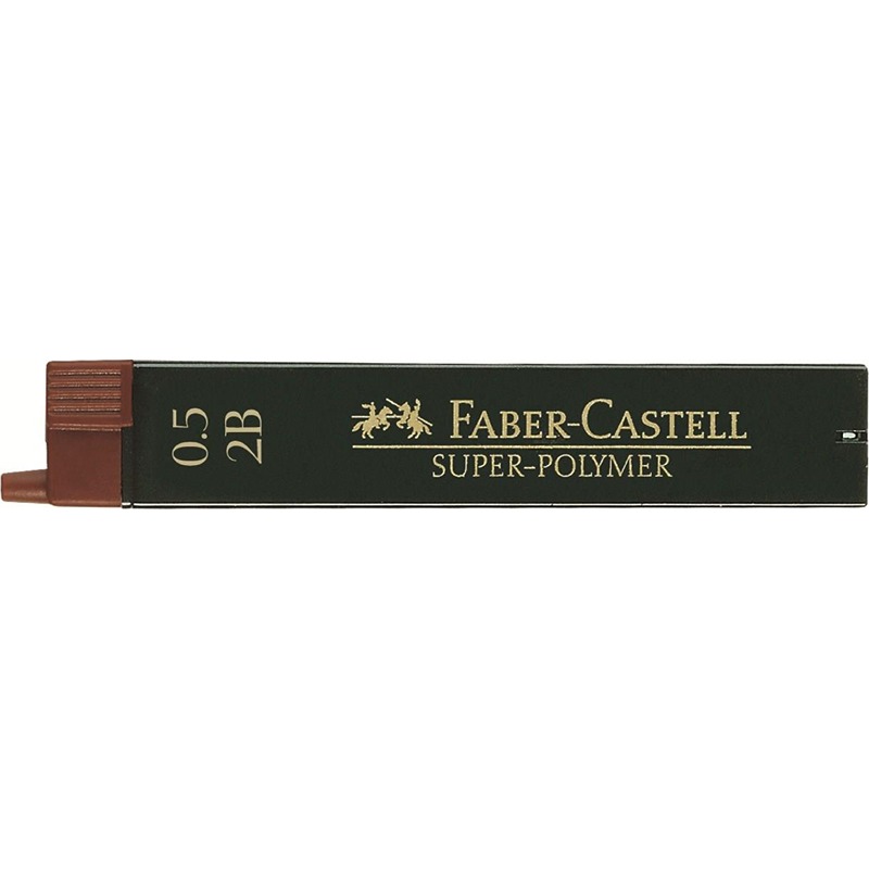 MINE FABER CASTELL 0.5MM SUPER-POLYMER CF.12 2B