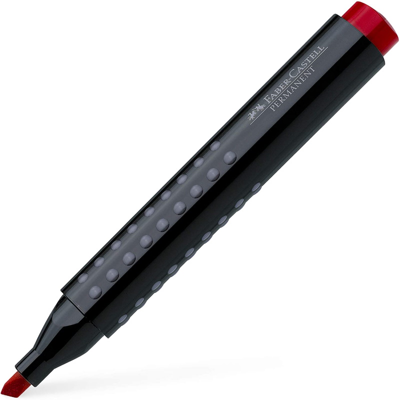 MARKER FABER CASTELL GRIP PERMANENT ROSSO