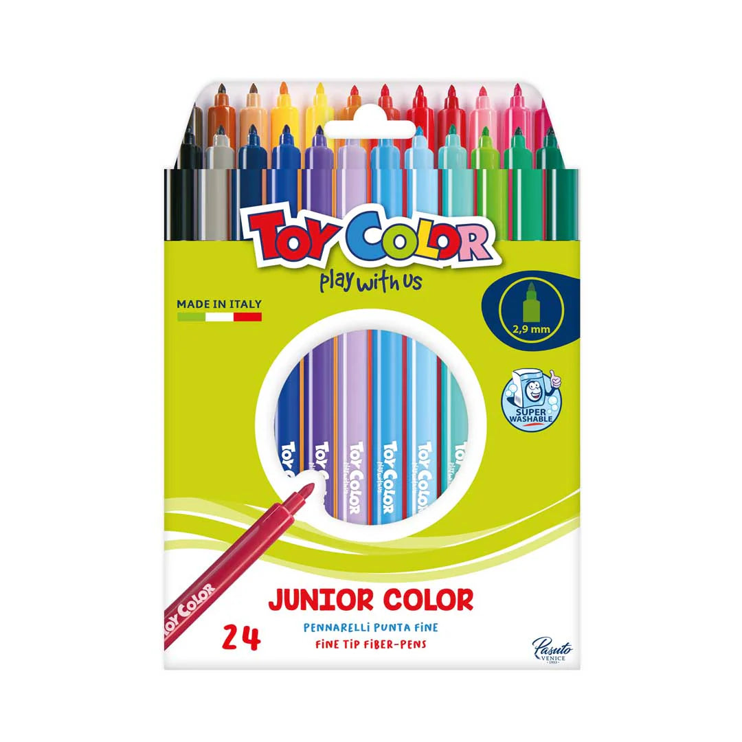 PENNARELLI JUNIOR P.FINE TOYCOLOR SUPERLAV. 24 COLORI Immagine principale del prodotto