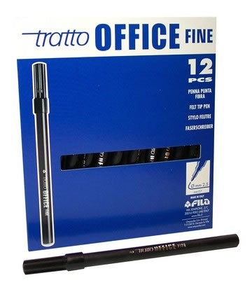 PENNARELLO INDELEBILE TRATTO OFFICE P.FINE NERO Immagine principale del prodotto