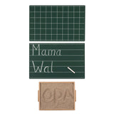 LAVAGNETTE VERDI CON RIGHE E QUADRATI ( SET DI 2 )