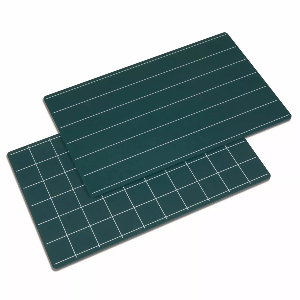 LAVAGNETTE VERDI CON RIGHE E QUADRATI ( SET DI 2 )