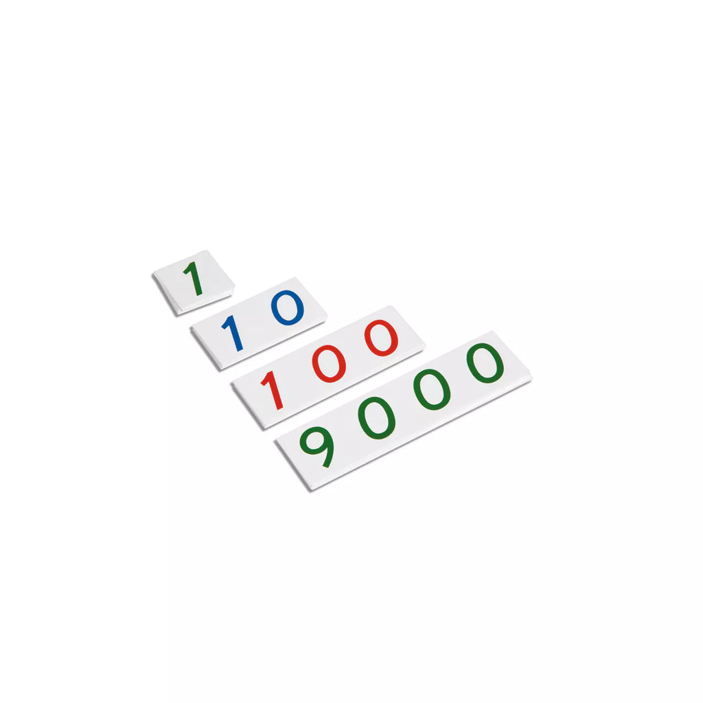 CARTELLI PICCOLI DEI NUMERI 1-9000