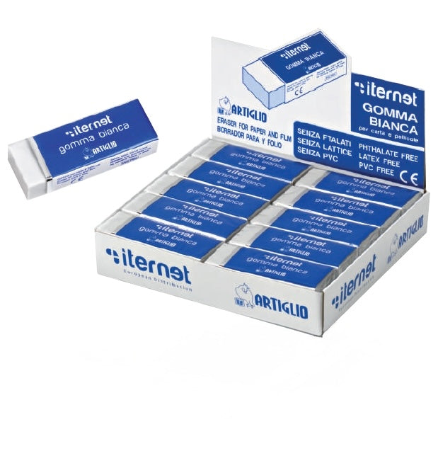 GOMMA PLASTICA PER MATITA 64X21X12 PZ.20 Immagine principale del prodotto
