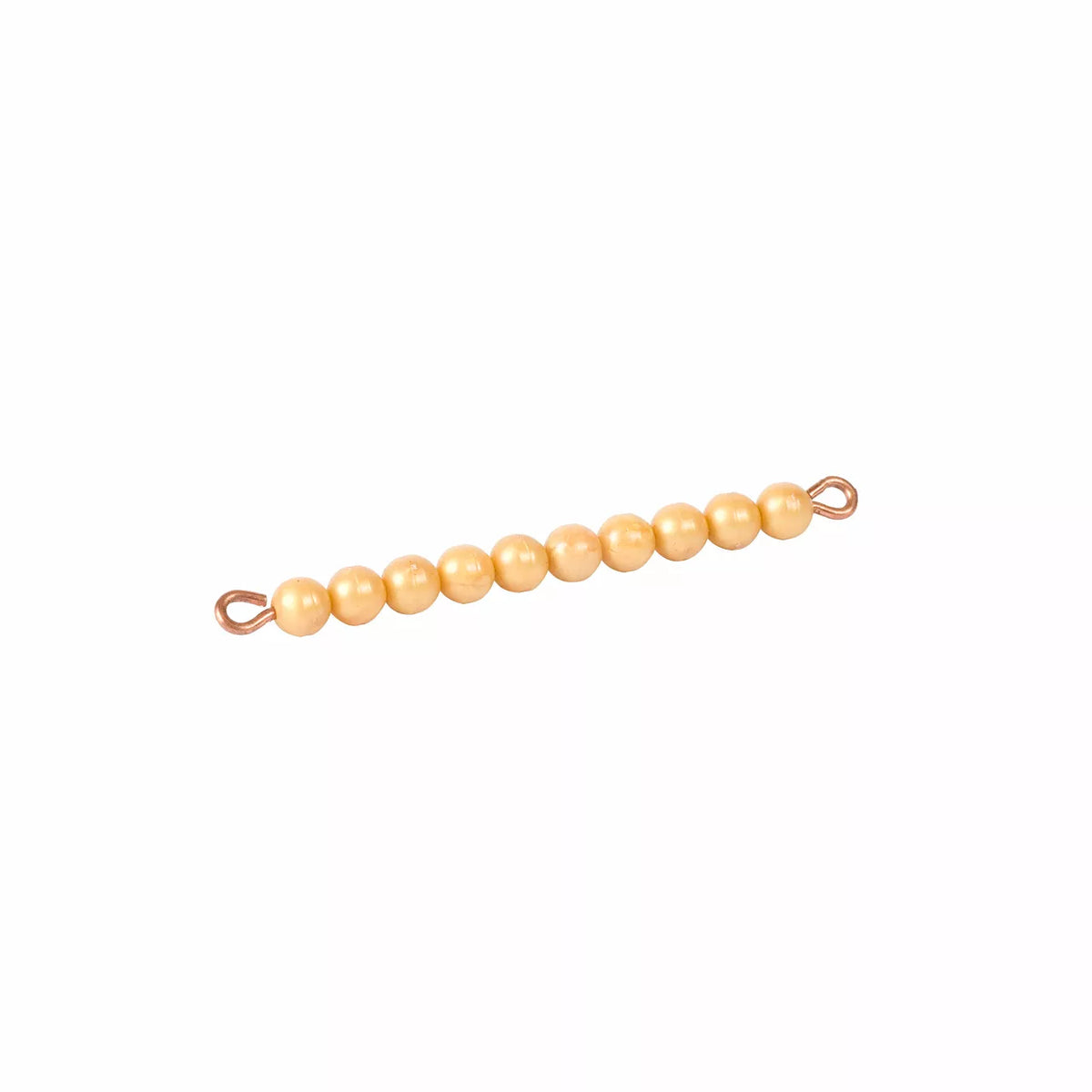 BASTONCINO DI 10 PERLE ORO