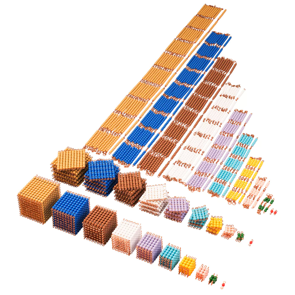 MATERIALE DI PERLE: CUBI,QUADRATI,CATENE