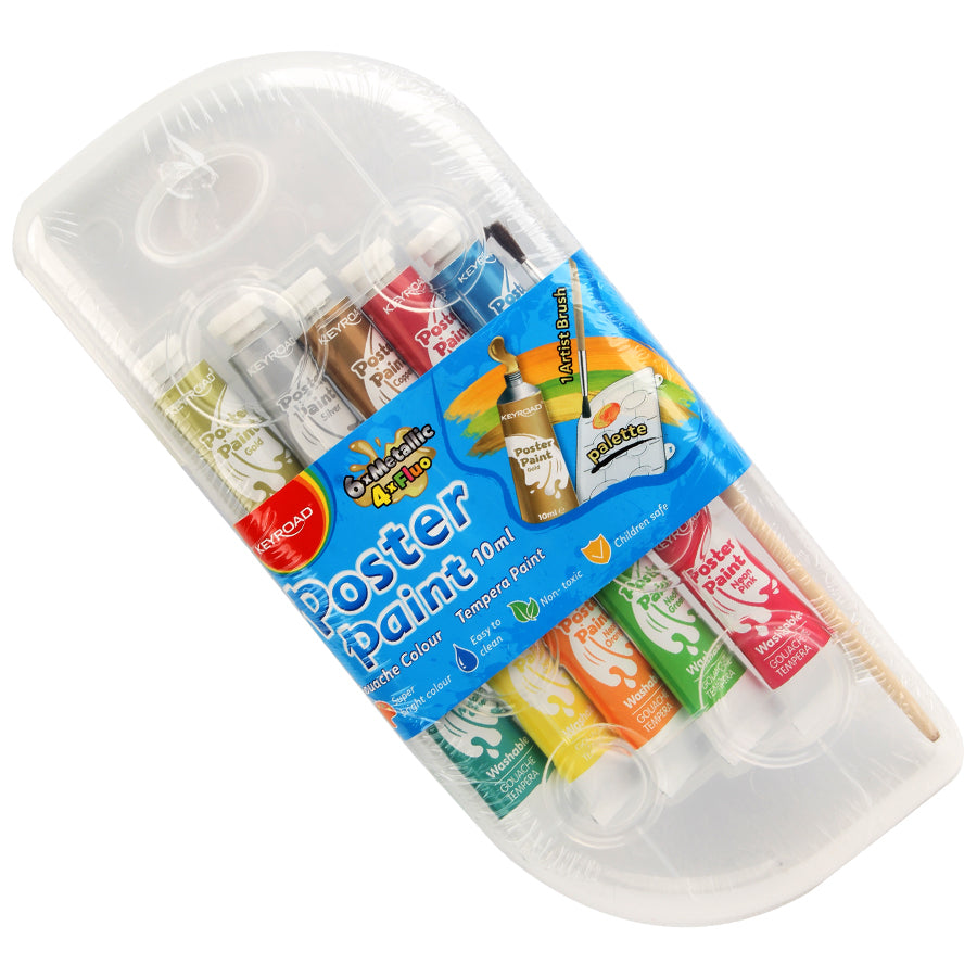 COLORI A TEMPERA SET 10 TUBETTI ML.10 COLORI METAL Immagine principale del prodotto