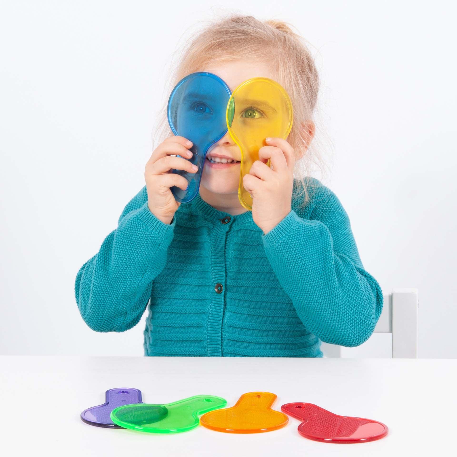PALETTE COLORATE TRASPARENTI  ESACROMIA - SET 6 PZ