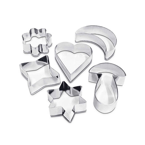 STAMPI IN ACCIAIO - SET 6 PEZZI - SOGGETTI ASSORTI