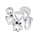 STAMPI IN ACCIAIO - SET 6 PEZZI - SOGGETTI ASSORTI