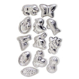 STAMPI IN ACCIAIO - SET 12 PZ. - ANIMALI + VARI