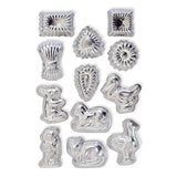 STAMPI IN ACCIAIO - SET 12 PZ. - SOGGETTI ASSORTITI