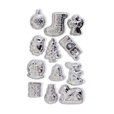 STAMPI IN ACCIAIO - SET 12 PZ. - NATALE
