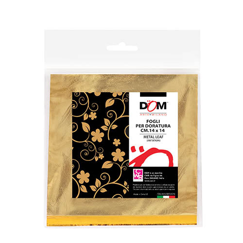 FOGLI ORO CM.14X14 - CONFEZIONE 25 FOGLI