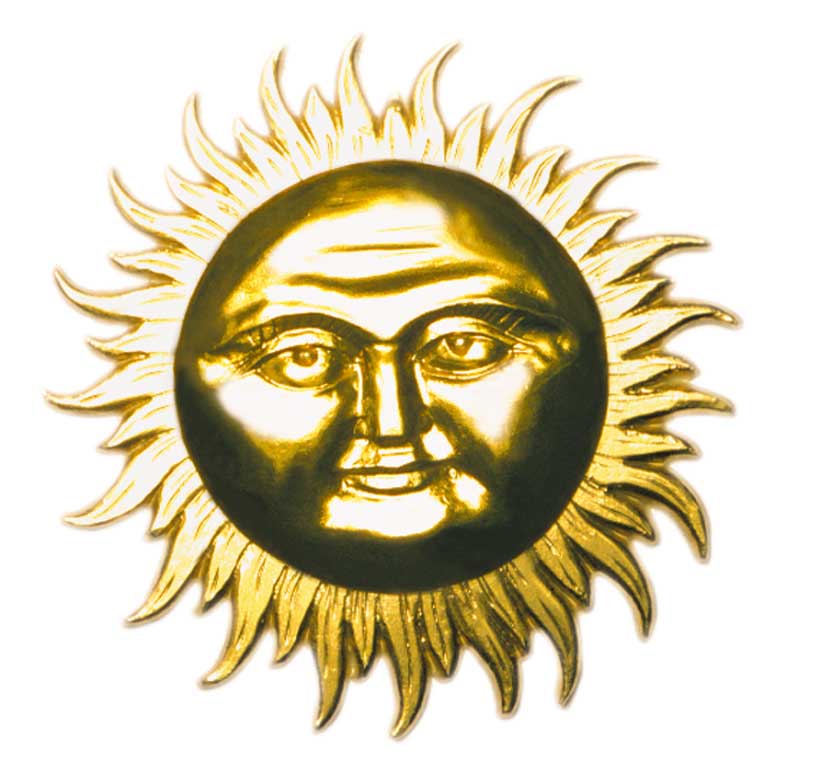 FORMA RILIEVO CM.40X40 - SOLE GRANDE