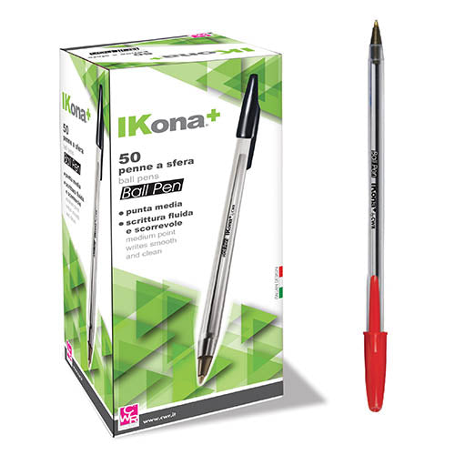 PENNA A SFERA - ROSSO CONF. PZ. 50