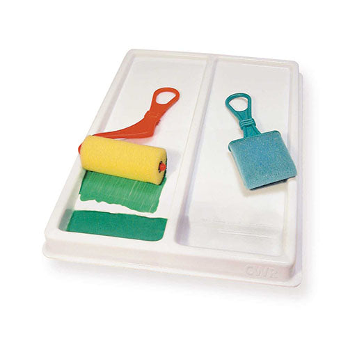 BACINELLA PER RULLI CM.22X32 CON 2 SCOMPARTI