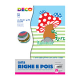 CARTA RIGHE/POIS CM.23X33 - CONF. 20 FG. - ASS.