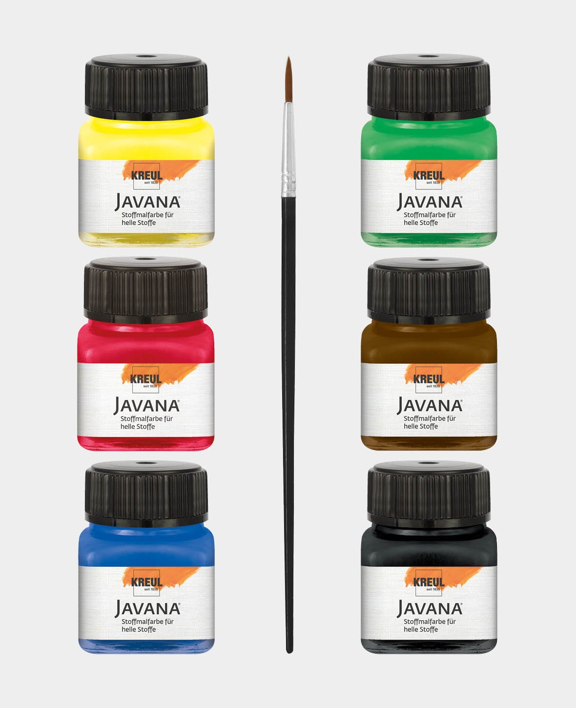 KREUL - JAVANA VERNICE TESSUTI CHIARI 20 ML - SET
