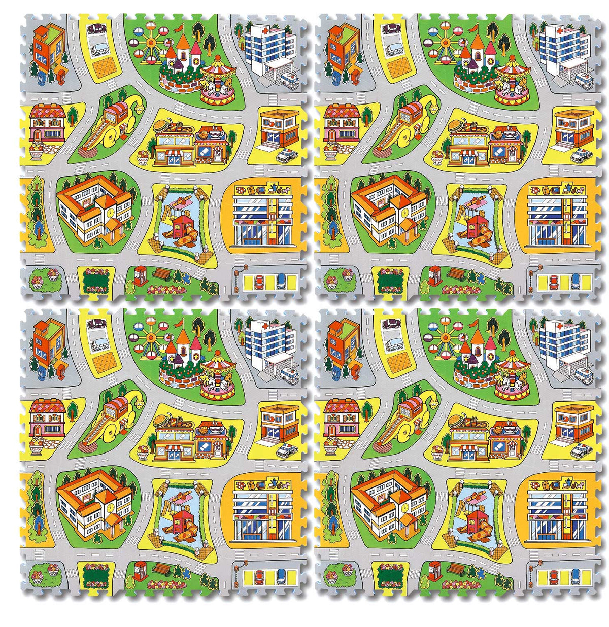 Puzzle Eva Città Cm. 92X92X1,4