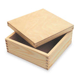 SCATOLA LEGNO CON COPERCHIO CM.15X15X6,5