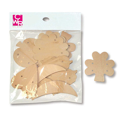 SOGGETTI ASSORTITI IN LEGNO - SET 12 PEZZI