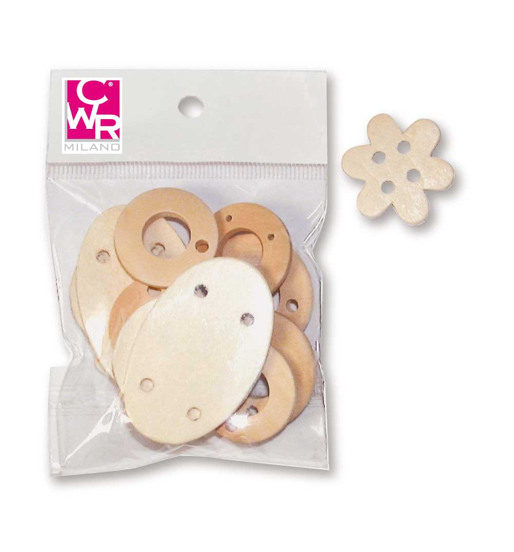 SOGGETTI ASSORTITI IN LEGNO - SET 12 PEZZI