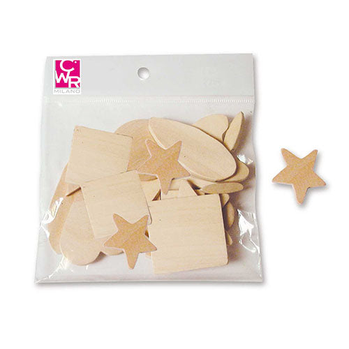 SOGGETTI ASSORTITI IN LEGNO - SET 100 PEZZI