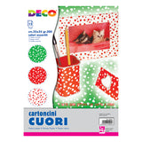 CARTONCINI CUORI CM.25X35 - CONF. 12 PZ. - COLORI