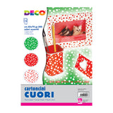 CARTONCINI CUORI CM.50X70 - CONF. 12 PZ. - COLORI