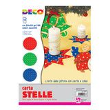 CARTA STELLE CM.23X33 - CONF. 12 FG. - COLORI ASSO
